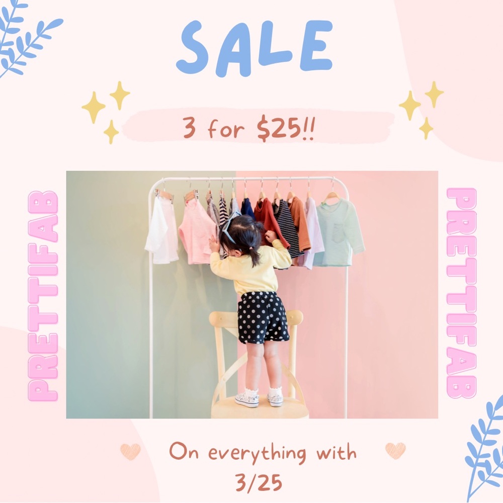 BUNDLE 3 ITEMS FOR $25!!! 💗